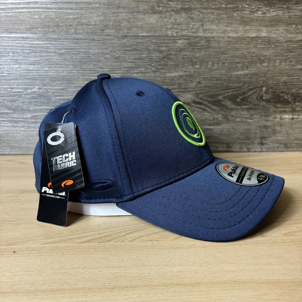 Caesars Entertainment Hat Cap Fitted L XL Blue Tech Fabric Embroidered Mens New